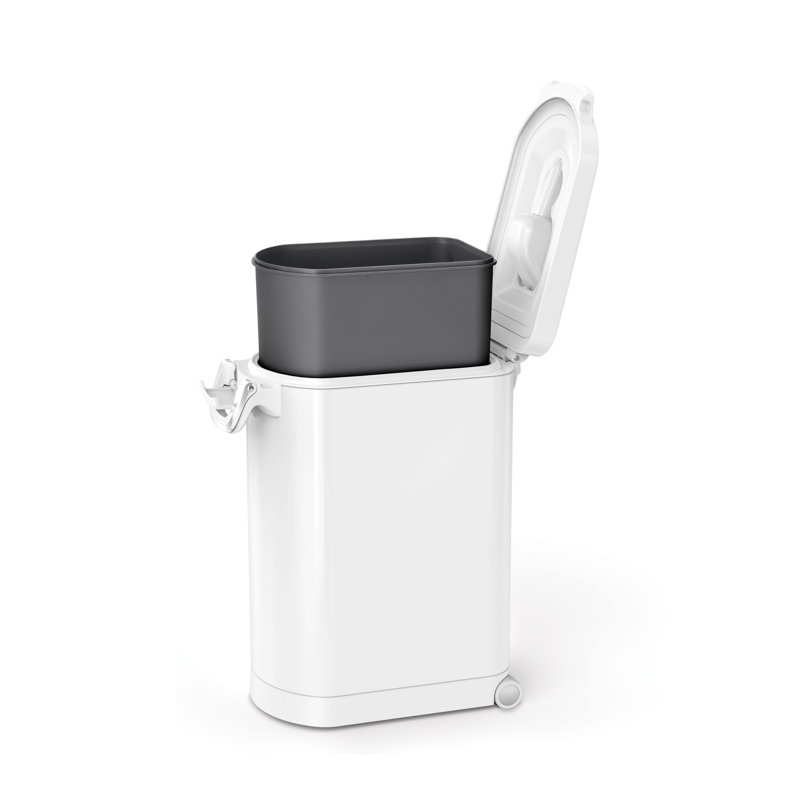 Simplehuman Pet Food Storage Bin, White, 32 lb