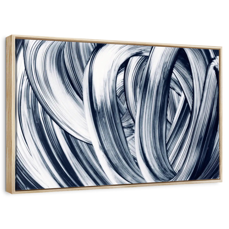 Coups grunge de Botkin, Cadre flottant en bois naturel, 37 po x 25 po