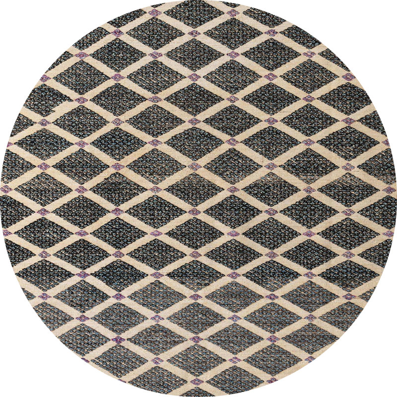 Tapis multicolore Quechee, Rond 3 pi