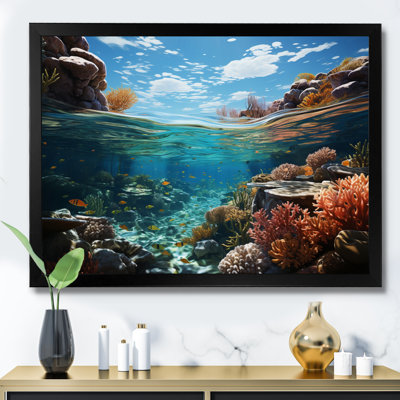 «Australie Great Barrier Reflections», reproduction d'art sur toile