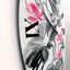 Fleur de lotus rose rétro - horloge murale traditionnelle-60281641