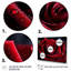 Rose rouge avec gouttes de pluie I - art mural floral encadré-402610900-402610903