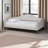 Montgomery Modern And Contemporary Beige Fabric Upholstered And Dark Brown Finished Wood Twin Size Daybed-1250700826-1250700827