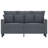 vidaXL 2-seater Sofa Black Velvet (100% polyester), Metal, Textilene-521748074-521748079