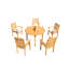 Hari Outdoor Teak Dining Set-2074689862-2074689883