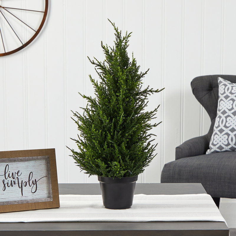 18in. Cedar Artificial Tree with LED Lights UV Resistant (Indoor/Outdoor)