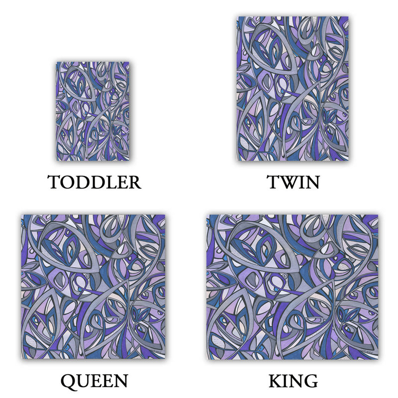 Polyester Abstract Duvet Cover, 1 Twin Duvet Cover + 1 Standard Sham