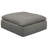  Sunset Trading Contemporary Puff Collection 44" Square Slipcovered Sectional Modular Ottoman | Performance Fabric Washable Water-Resistant Stain-Proof | Oversized Down Filled Large Sofa Footrest | Slate Gray-2088066882