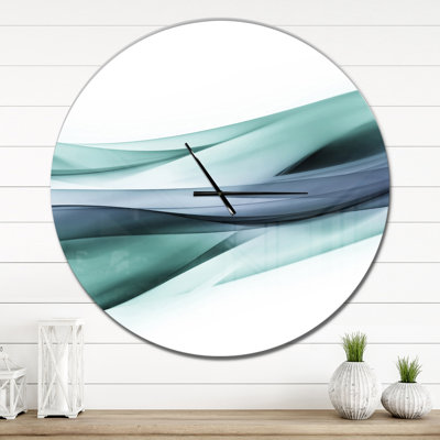 Glittering Light Blue Pattern - Modern wall clock