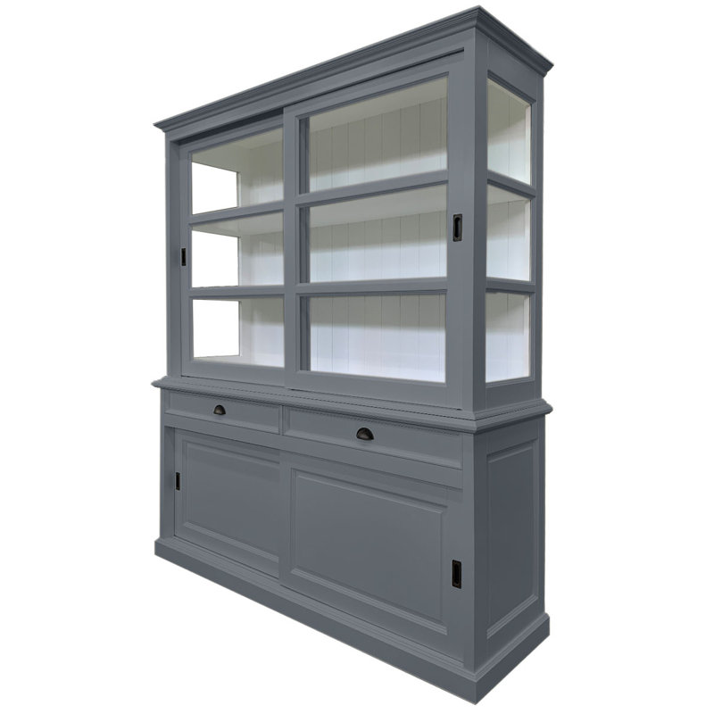 Jacksonport Display Cabinet, Trafic Grey/White