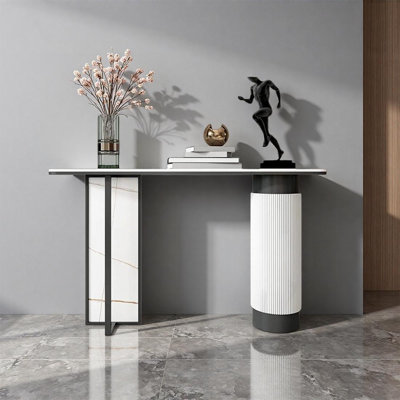 Console de luxe en pierre frittée