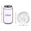 Bourre de vase en cristal bubbles Alvarie-130079717-130079720