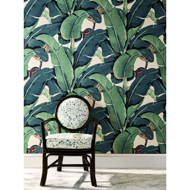 Hinson Icons Floral Wallpaper Roll, Green