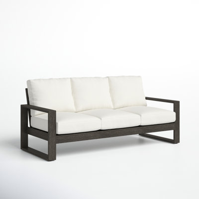 Toyea 87.4" Wide Outdoor Patio Sofa with SunbrellaCushions