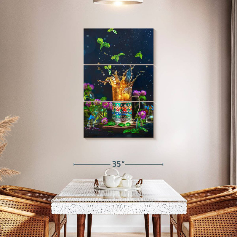 Yarlin Tea Splash, 45" H x 28" W