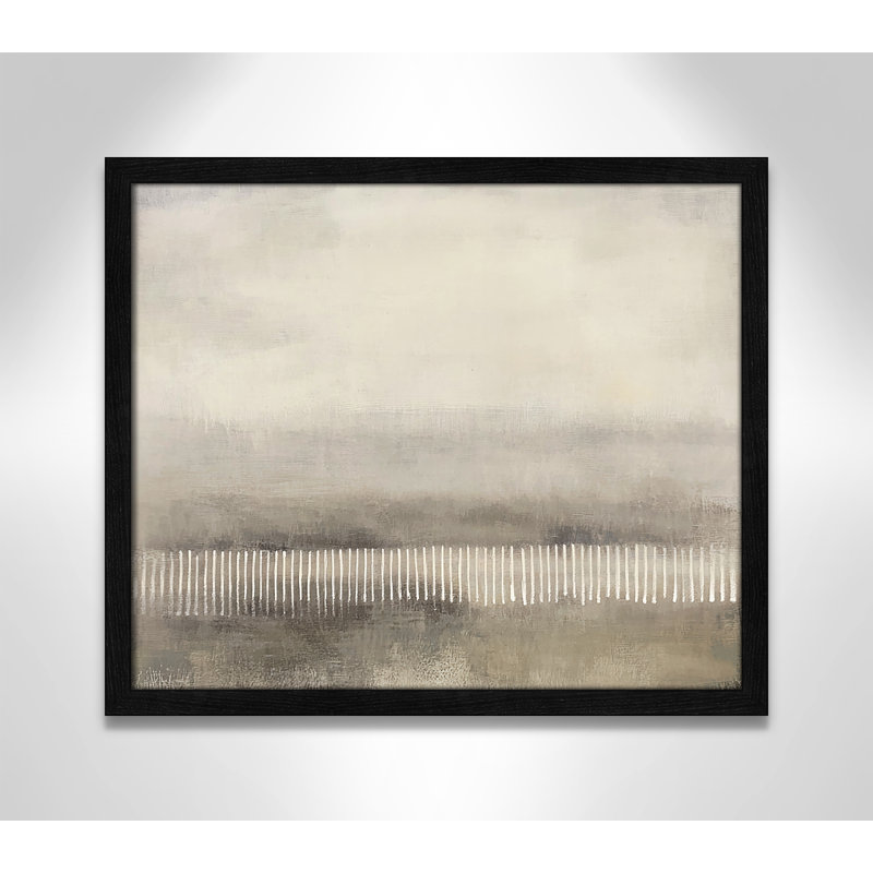 Équilibre équilibré I - Version paysage par Irena Orlov, L 19 po x H 16 po, Impression encadrée, Grain de bois noir