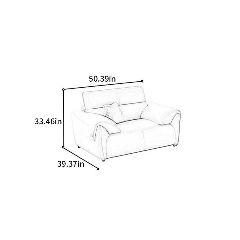 Modern light luxury and simple straight-row sofa