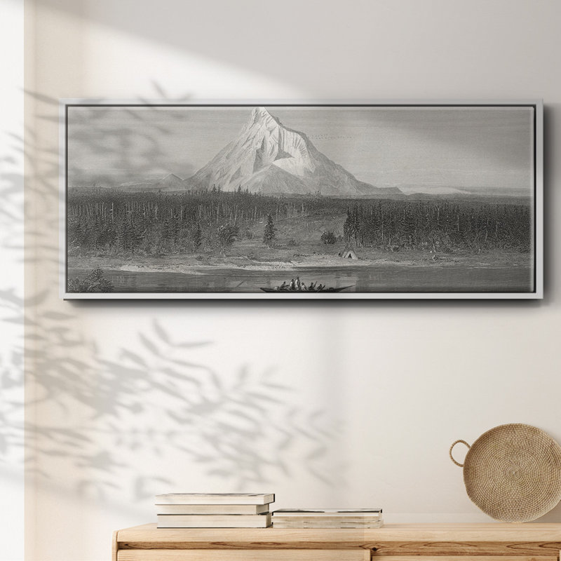 «Mount Hood from the Columbia», toile encadrée