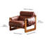1 Seater Faux Leather Sofa