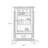 Maroon Solid Wood+Glass Display Cases