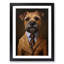 Border Terrier In A Suit No.3 - Single Picture Frame Print on Wood-1805933196-1805933296