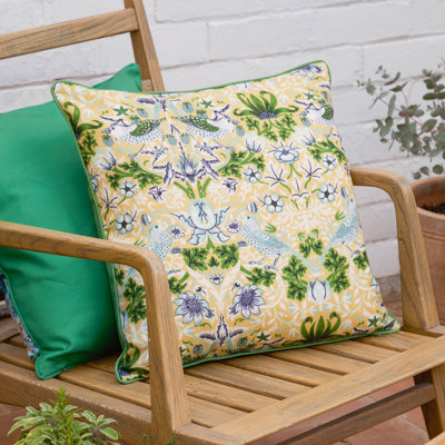 Strawberry Thief Indoor / Outdoor Floral Square Cushion