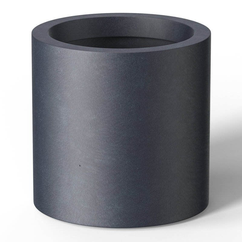 Skogh Handmade Pot Planter, 10" H x 10" W x 10" D, Granite Gray