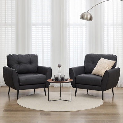 Faux Leather Armchair