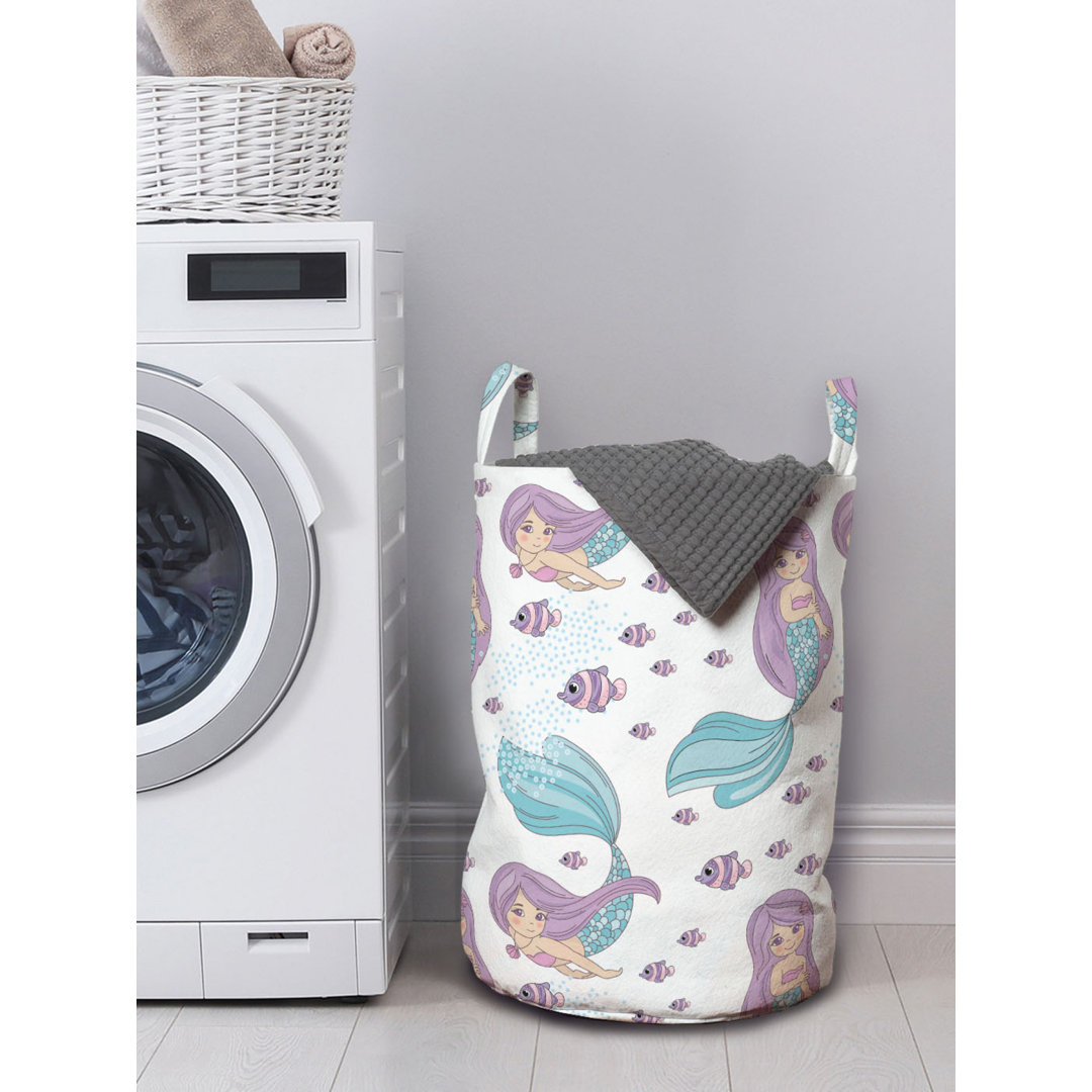 Ambesonne Fabric Laundry Bag with Handles East Urban Home