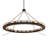 24 - Light Dimmable Wagon Wheel Chandelier