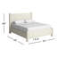 Lit plateforme tapissier Asel-83453915