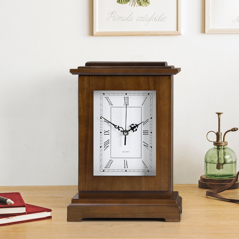 Horloge de boîte à fusil - couleur noyer noir