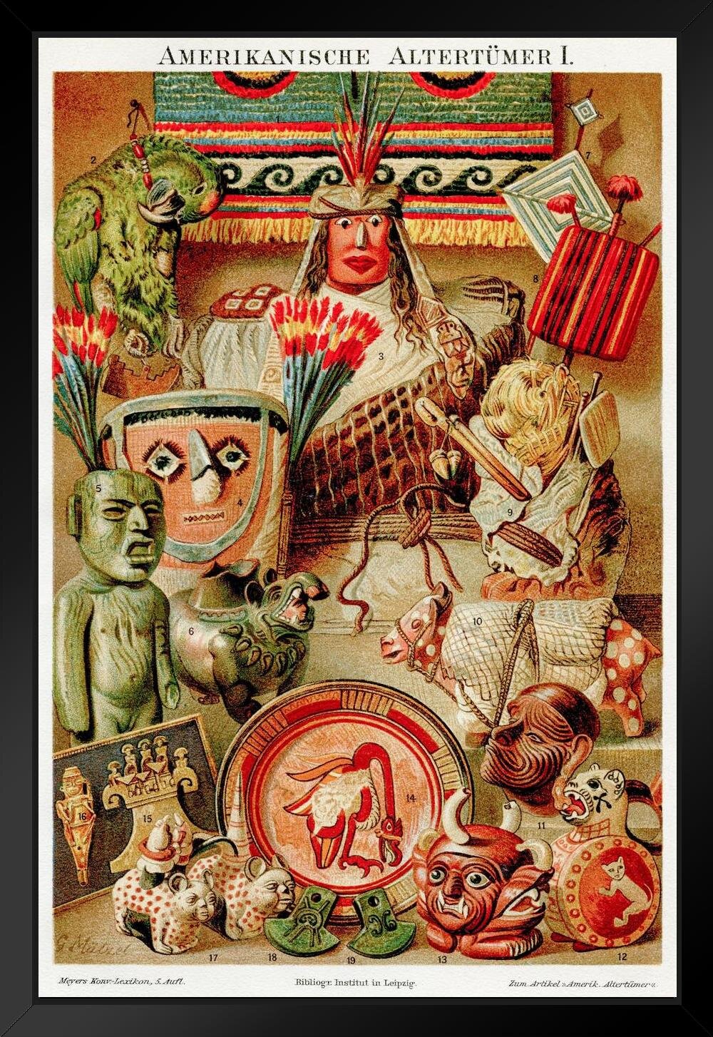 aztec print paintings