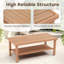 Table basse d'extérieur en rotin