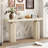 Chic, Elegant And Luxurious Acacia Veneer Console Table,Suitable For Entryway, Hallway, Living Room, Foyer, Corridor-1742344902