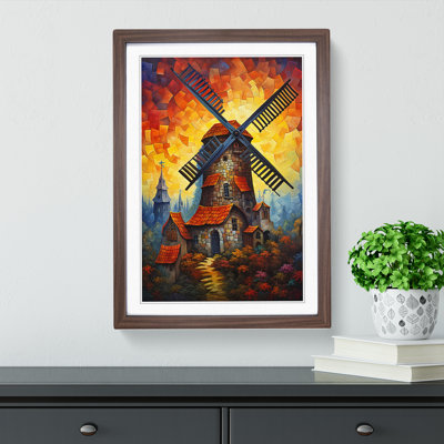 Windmill Baroque Art - Framed Print