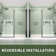 70-72'' W X 76'' H Frameless Pivot Shower Door With Clear Glass Panel