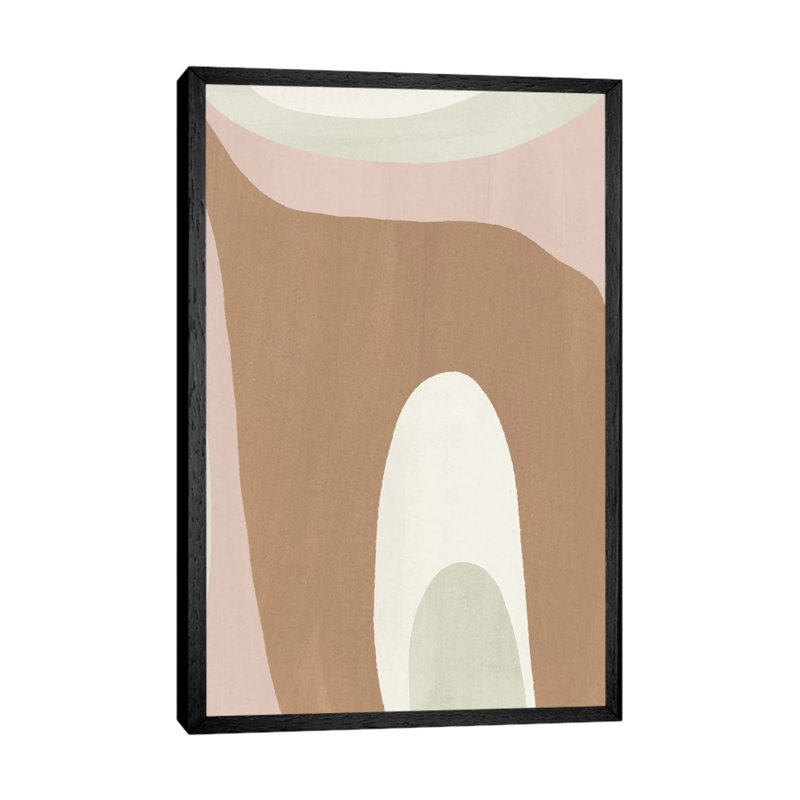 Elegant Abstraction VIII by Nadia Hassan - Painting on Canvas, 66.04 cm H x 45.72 cm W, Black Framed