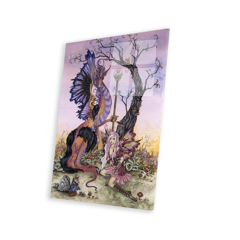 Gathering At Dawn Print On Acrylic Glass
