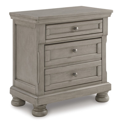 Alleria 2 - Drawer Nightstand in Gray -  Darby Home Co, F3ED37CC67FB4C79AE32C28B03DA232C