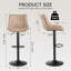 Tabourets de bar pivotants réglables, tabouret de bar à hauteur de comptoir avec repose-pieds, chaises de bar modernes en cuir synthétique pour îlot de cuisine, salle à manger, avoine-482784143-482784141