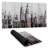 Abstract grayscale cityscape - 15.75"x31.50" Desk mat