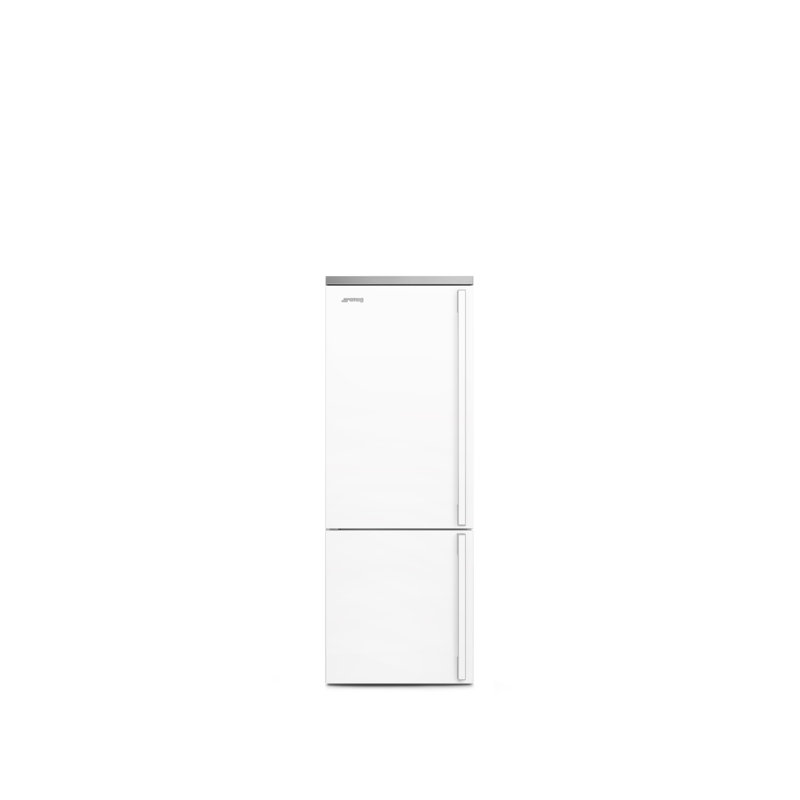 SMEG Portofino 27.7" Bottom Freezer Refrigerator 16.26 cu. ft., Right Handed, White