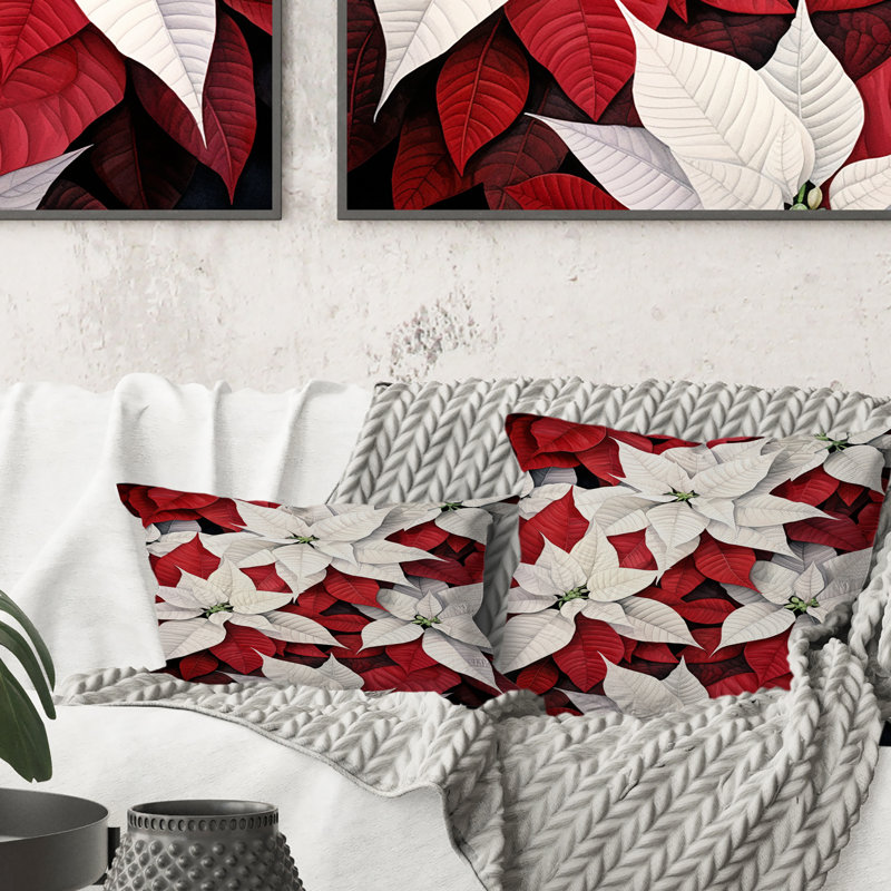 Coussin Poinsettia