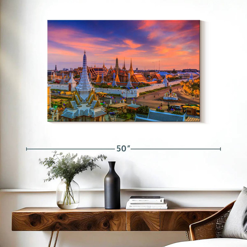 Rorry Wat Phra Kaew Sunset, 26" H x 39" W