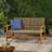 Outdoor Wood With Handmade Seat Iron Accents For Continual Use-2120276299
