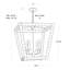 Coastal Luxe 4-Light Chandelier-60182798