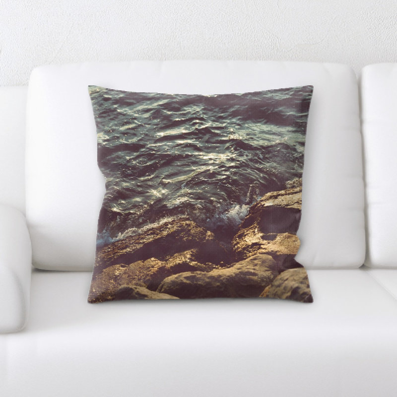Microsuede Reversible Throw Pillow