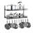 26 Inch Wall Mounted Hanging Pot Rack with 10 Hooks