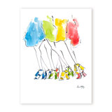 'Runway Rainbow' Framed Print Wall Art